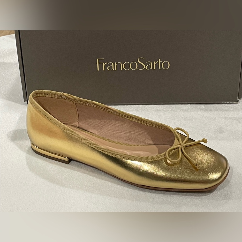 Franco Sarto Abigail Square Toe Ballet Flats Sz 6 BNWB - Picture 4 of 5